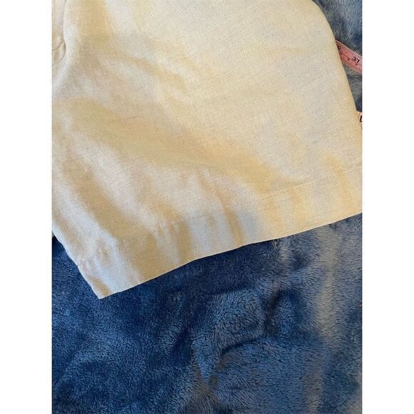 Dockers Men's Chino Shorts Size 38 Beige Linen Blend Casual Classic Fit - Picture 3 of 12